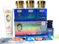 韩国(蓝盒)颜姬再生素养颜组合四件套(日霜+隔离霜+晚霜+洗面奶)